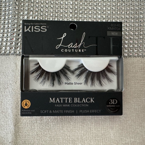 BNIB, Kiss Lash Couture Matte Sheer false lashes matte black - Picture 4 of 5